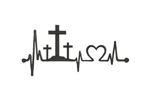 Christian Cross Heartbeat Embroidery Review