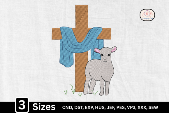 Christian Easter Lamb God Cross Embroidery Review