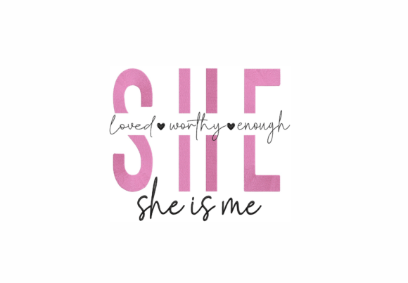 She Is Me Embroidery Design Review