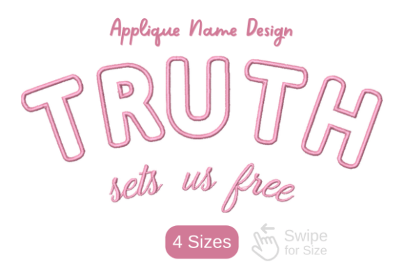 Truth Sets Us Free Applique Review for Boutique Sweatshirts